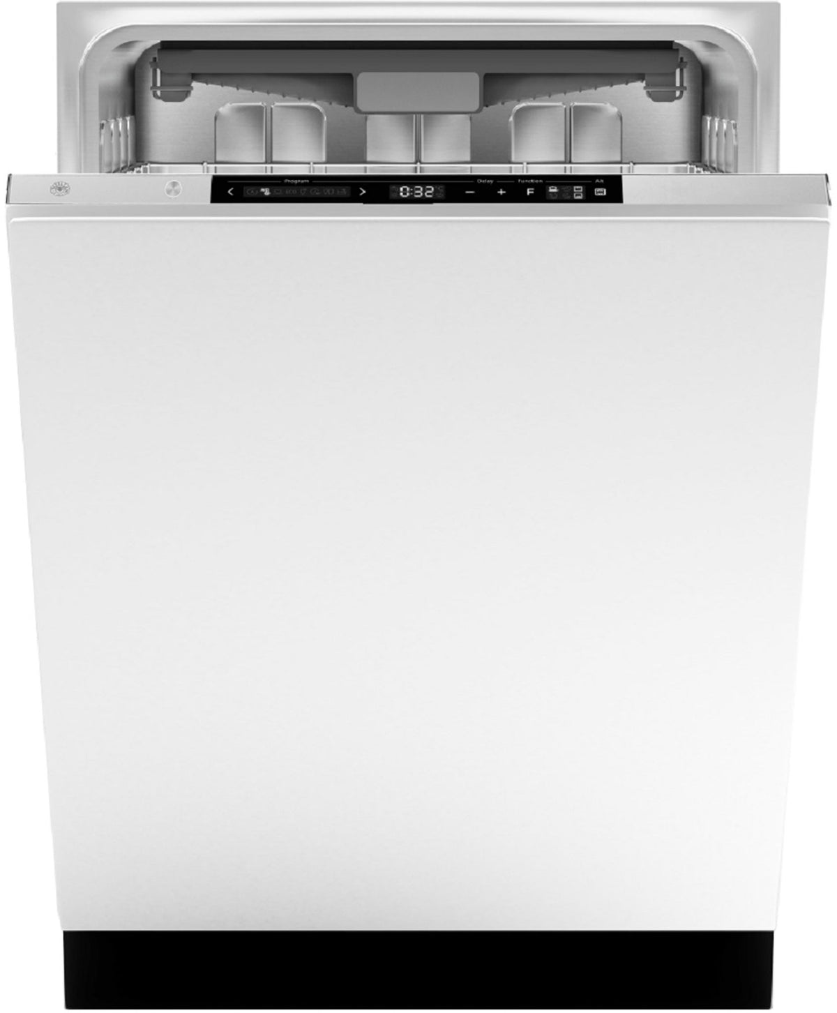 BERTAZZONI DW6083PRT 60cm Integrated Dishwasher automatic door open in White Steel