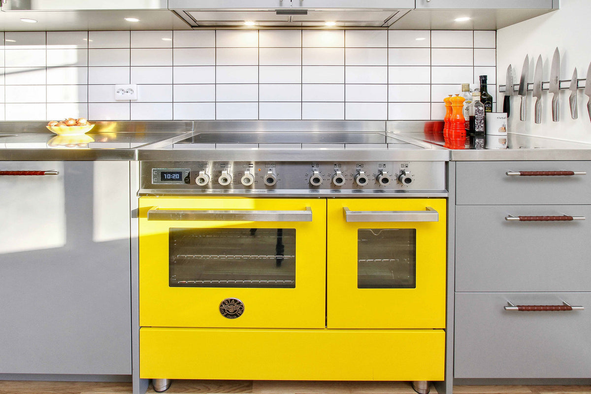 Bertazzoni Pro105I3Egit Triple Oven Induction 100Cm Range Cooker In Yellow