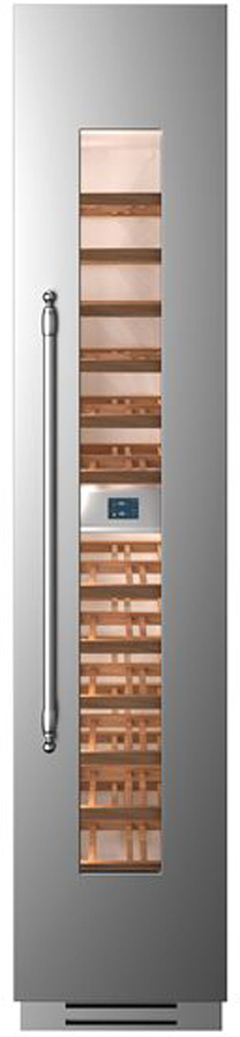 BERTAZZONI WC455BLX2T 45cm 2-Zone Free Standing Wine Cooler LH Hinge in Stainless Steel