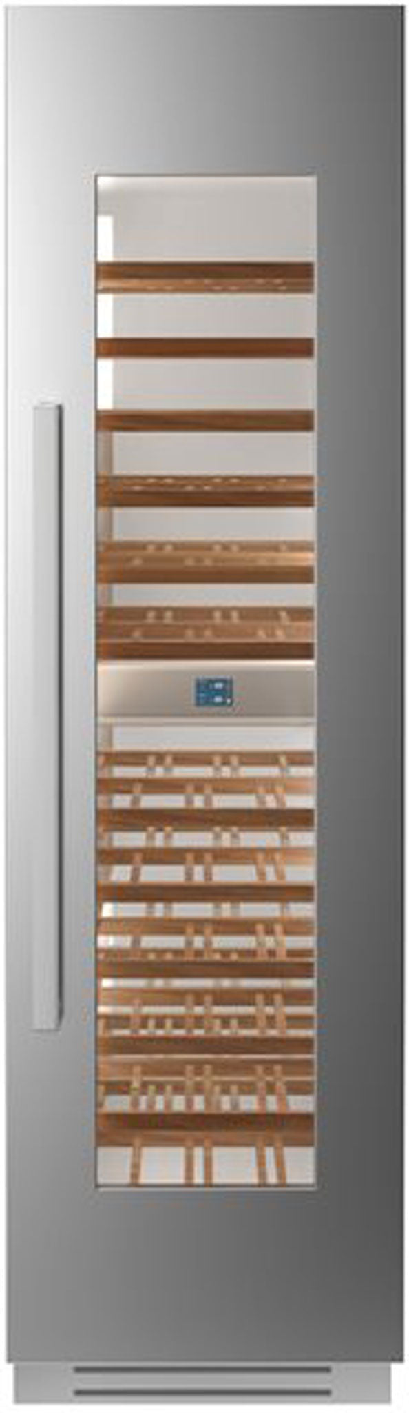 BERTAZZONI WC605BLX2T 60cm 2-Zone Free Standing Wine Cooler LH Hinge in Stainless Steel and anti-UV Glass