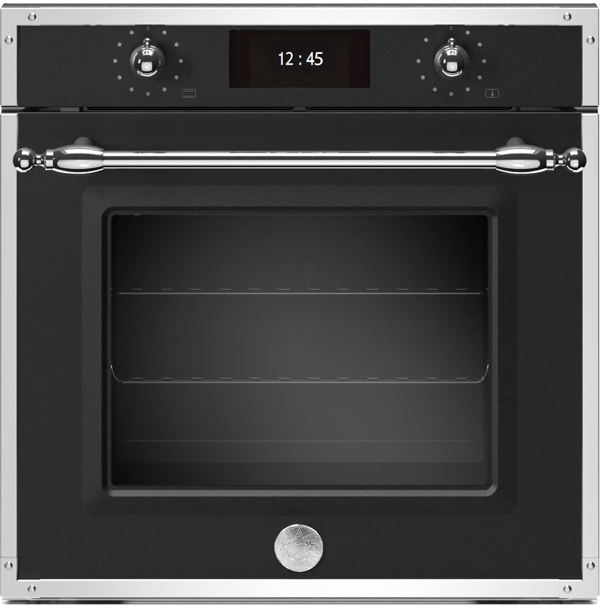 BERTAZZONI F6011HERVPTNE 60cm Electric Multifunction Oven with steam cooking and Pyrolytic cleaning in Black
